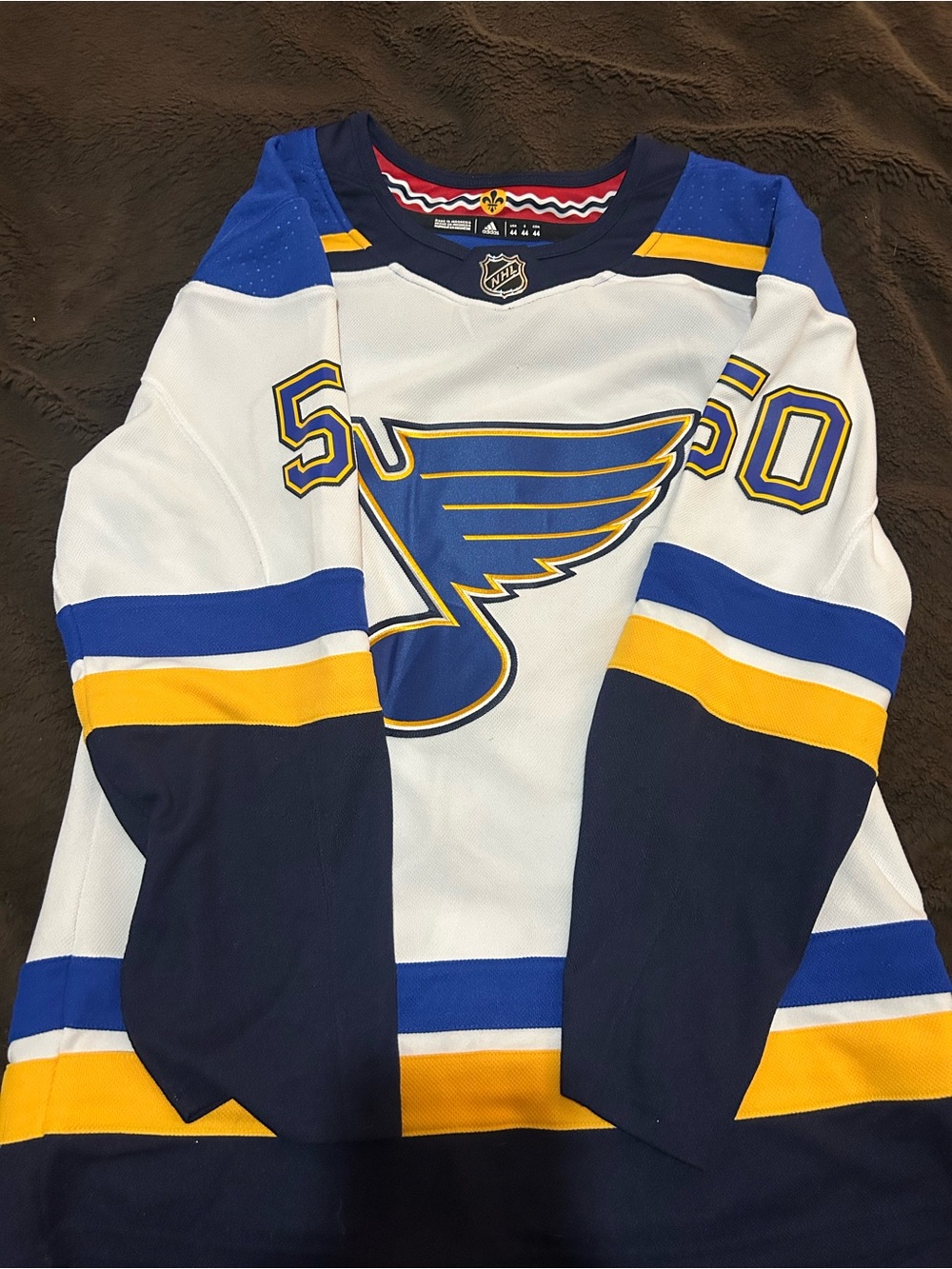 St. Louis Blues White & Blue Hockey Jersey - Official NHL